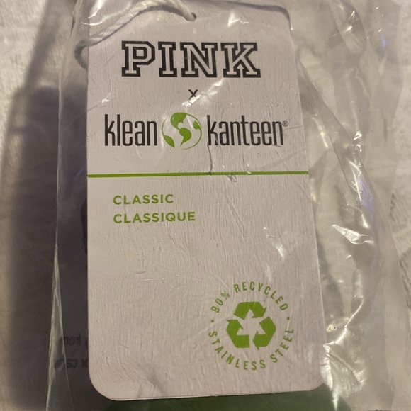 Pink Kleen Kanteen, NWT, water bottle. Green “Be Kind to the Planet” - Picture 2 of 5